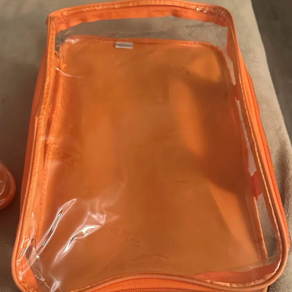 EZPacking.com Set of 4 Orange Transparent Travel Bags